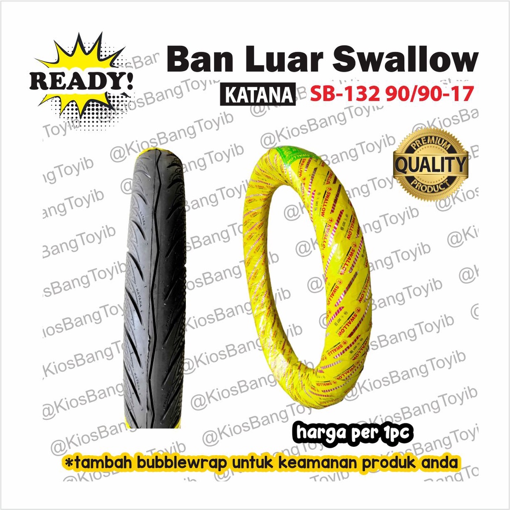 Ban Luar Motor Bebek SWALLOW Ring 17 90/90-17 Motif KATANA