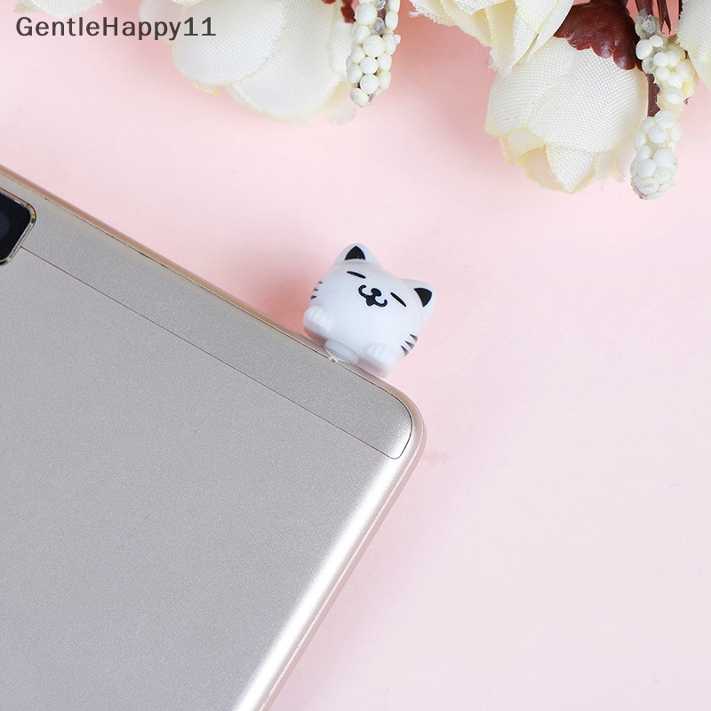 Gentlehappy 3.5MM universal cat Handphone earphone jack Colokan Debu Aksesoris Telepon id