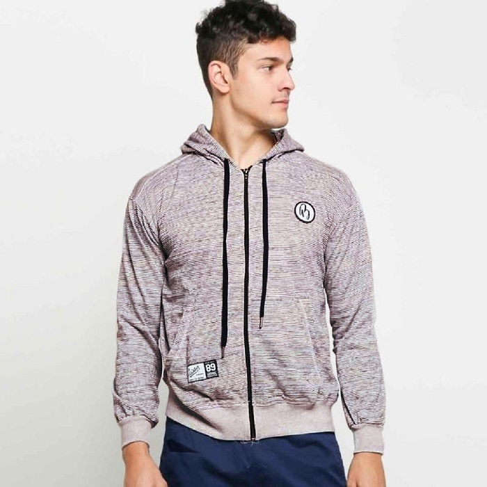 Blanker Hoodie - HL13 Stripe Maroon - Fleece
