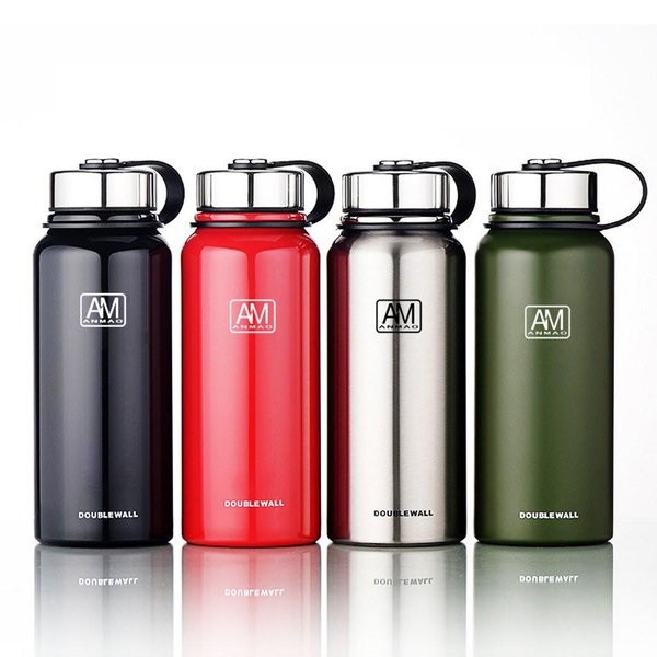 AKN88 - ANMAO 1100ml Outdoor Portable Vacumm Insulated Water Bottle