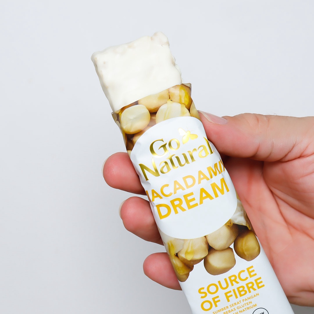

Macadamia Dream Granola Snack Bar High Fiber - GO NATURAL