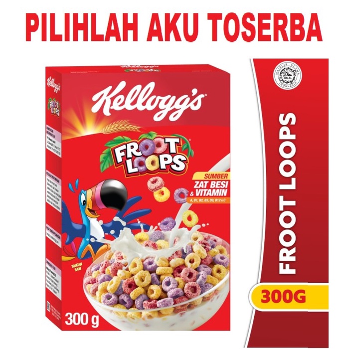 

Kelloggs FROOT LOOPS Sereal 300g - ( HARGA 1 BOX )