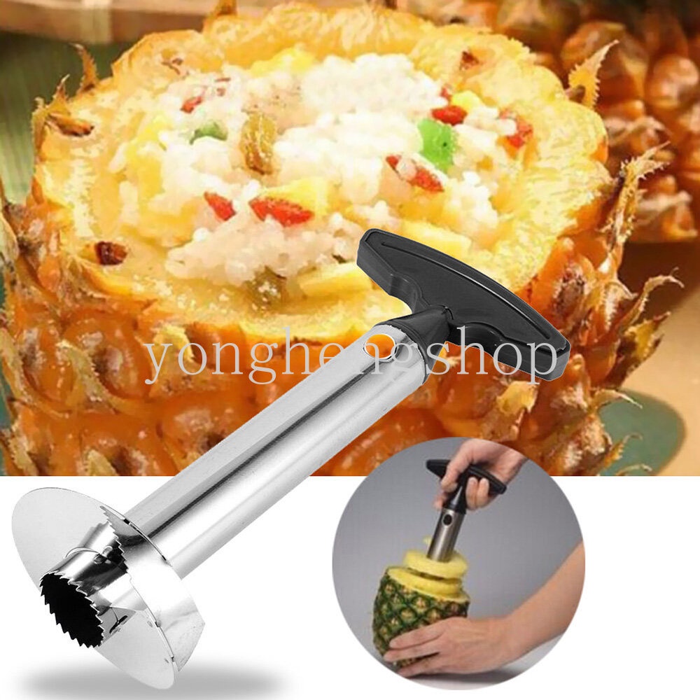 Kreatif Stainless Steel Pengupas Nanas Spiral Pineapple Slicer Corer Alat Pemisah Nanas Buah Apel Cutter Dapur Gadget