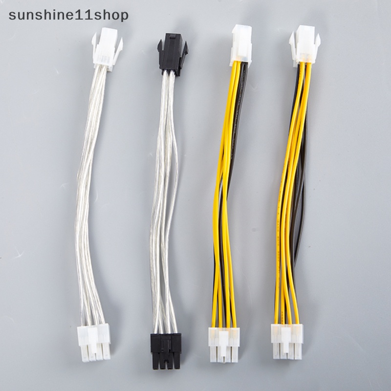 Sho Kabel Listrik 4Pin Ke 8Pin Motherboard Komputer CPU Power Cord Extension Cord Kabel Konverter Daya Untuk Komputer N