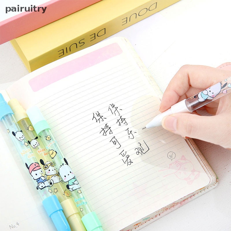 Prt Random Lucu Portable Strawberry Bear al Pen Press Type Irigasi Gel Pen Summer Hydrag Student Wrig Pen PRT