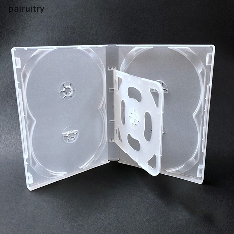 Prt High Quality Kosong CD Case Plastik PP Susu Transparan CD Case CD Case Kapasitas 4-8 Discs PRT