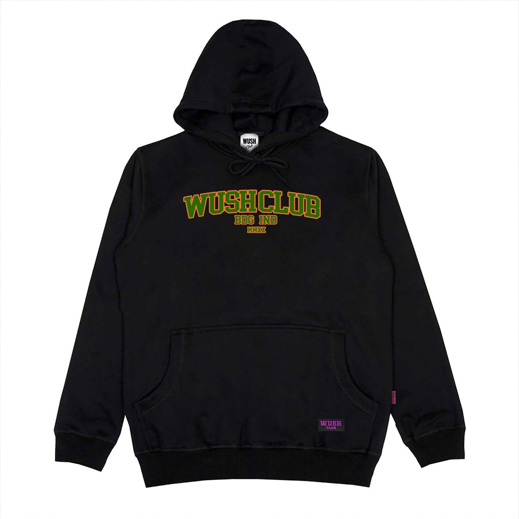 Jaket Hoodie Distro Pria Wanita Streetwear Wush Club Font