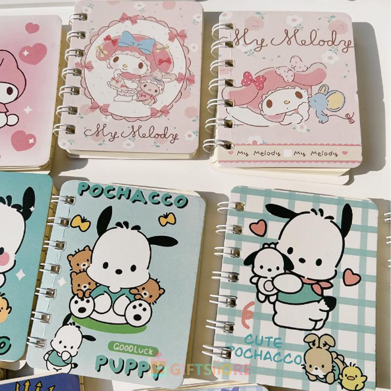 

✨COD A7 Cute Mini Coil Notebook Kartun Kuromi Girly Notepad Portable Portable Small Diary-GS
