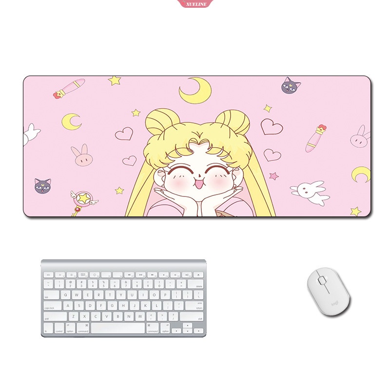 Anime Cardcaptor Sakura Mouse Pads Kinomoto Sakura Keroberos Cute Mousepad Manga Komputer Keyboard Pad Aksesoris Alas Meja [ZXL]