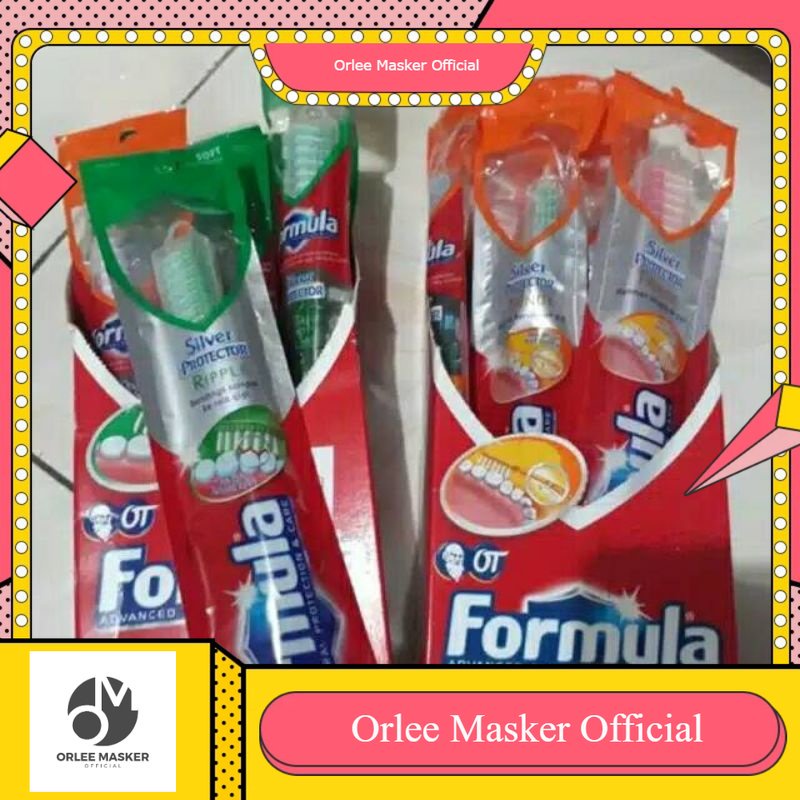 SIKAT GIGI FORMULA 1 LUSIN ( ISI 12 pcs) Dewasa TERMURAH original