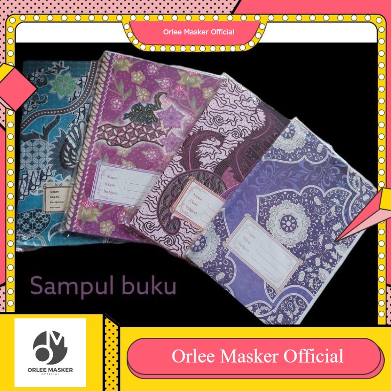 sampul buku batik 1 pak (isi 10 lembar), original, bagus bahan