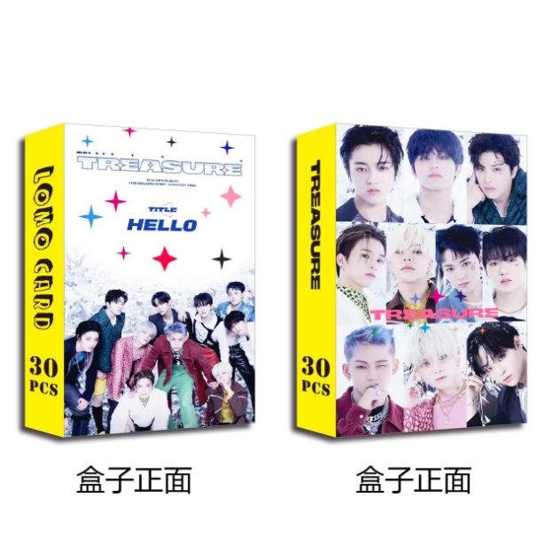 30pcs TREASURE HELLO Album Lomo Card Kpop Photocards Postcards Series In Stock New Arrival LY