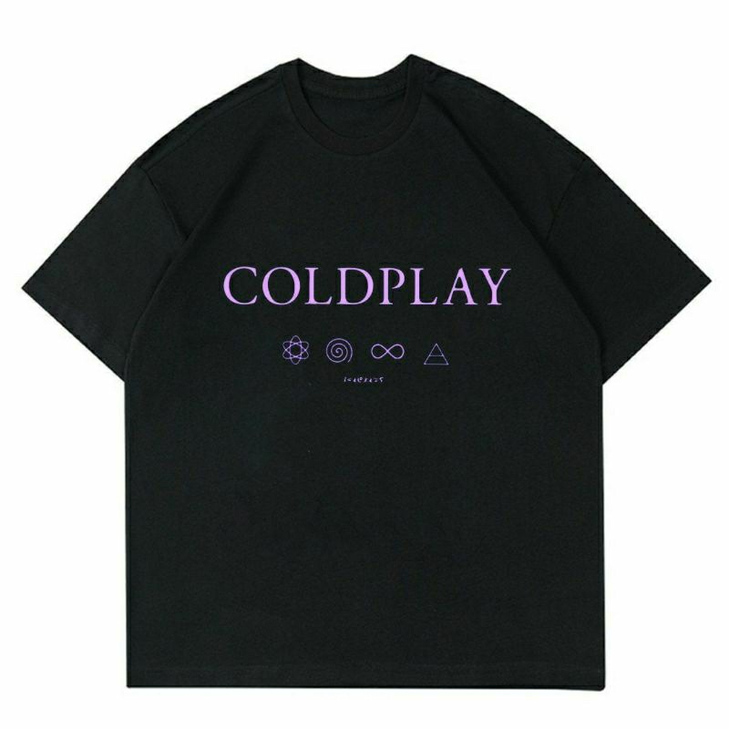 BAJU COLDPLAY "PURPLE" | T-SHIRT COLDPLAY BLACK | KAOS COLDPLAY PURPLE | KAOS BAJU PRIA | BAJU COLDP