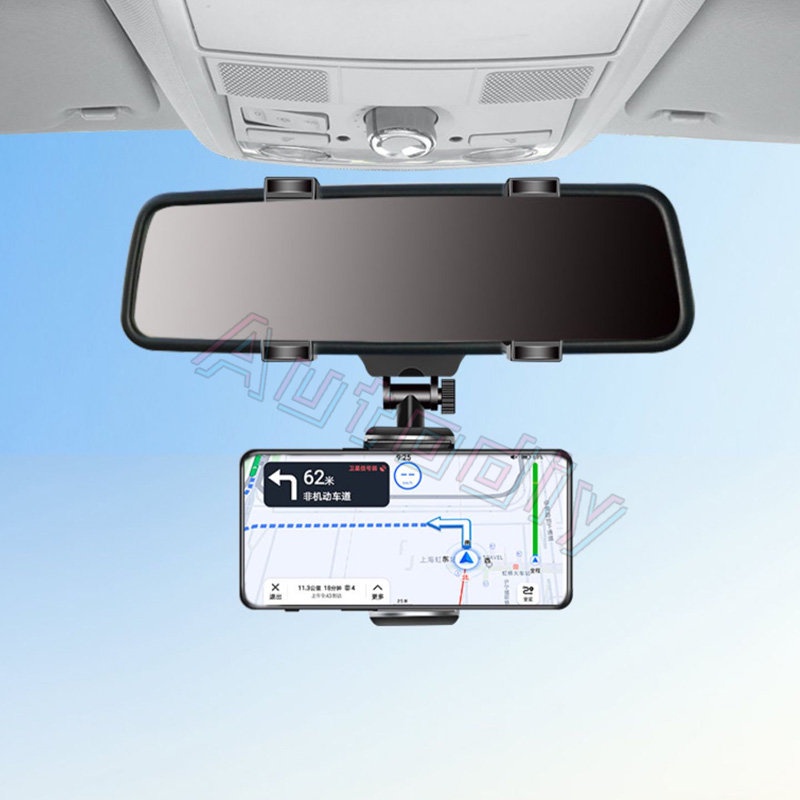 Car Phone Holder Spion Mobil Dudukan Ponsel 360derajat GPS Smartphone Stand Universal Spion Phone Holder