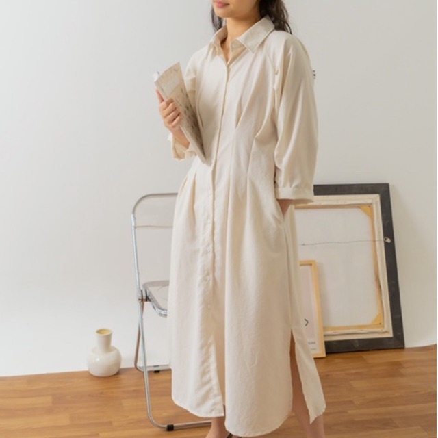 KANON - Merlin Dress - Dress kemeja simple big size / oversize