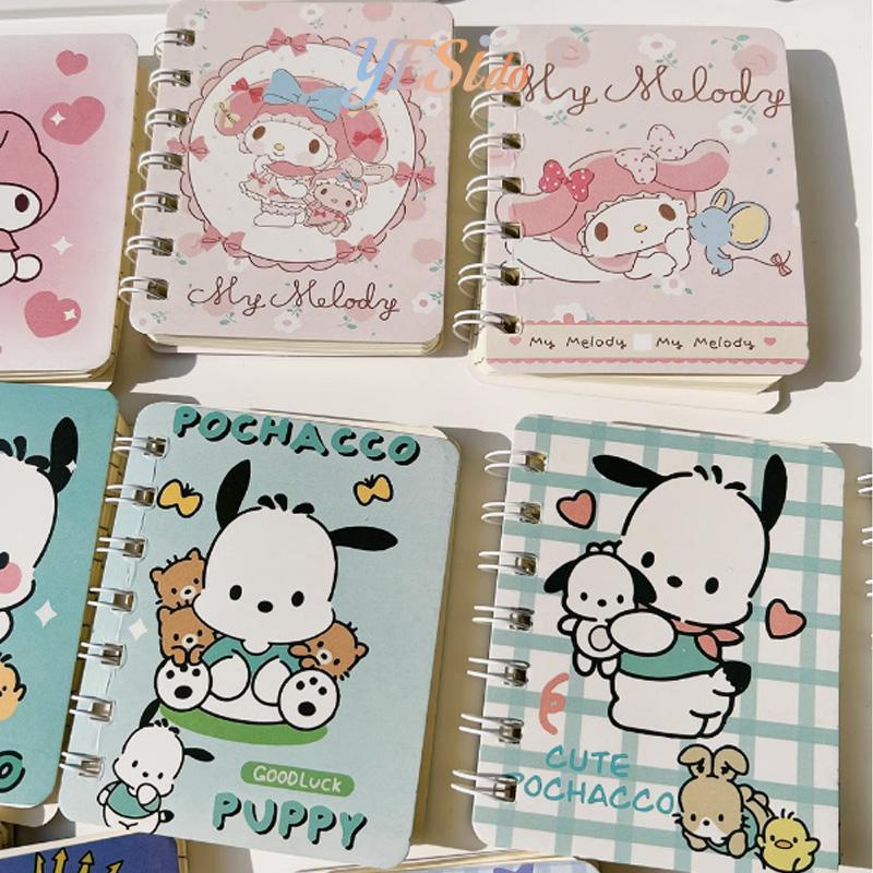 

COD✨ Sanrio A7 Cute Mini Coil Notebook 80 Lembar Kartun Kuromi Girly Notepad Portable Portable Small Diary-YES