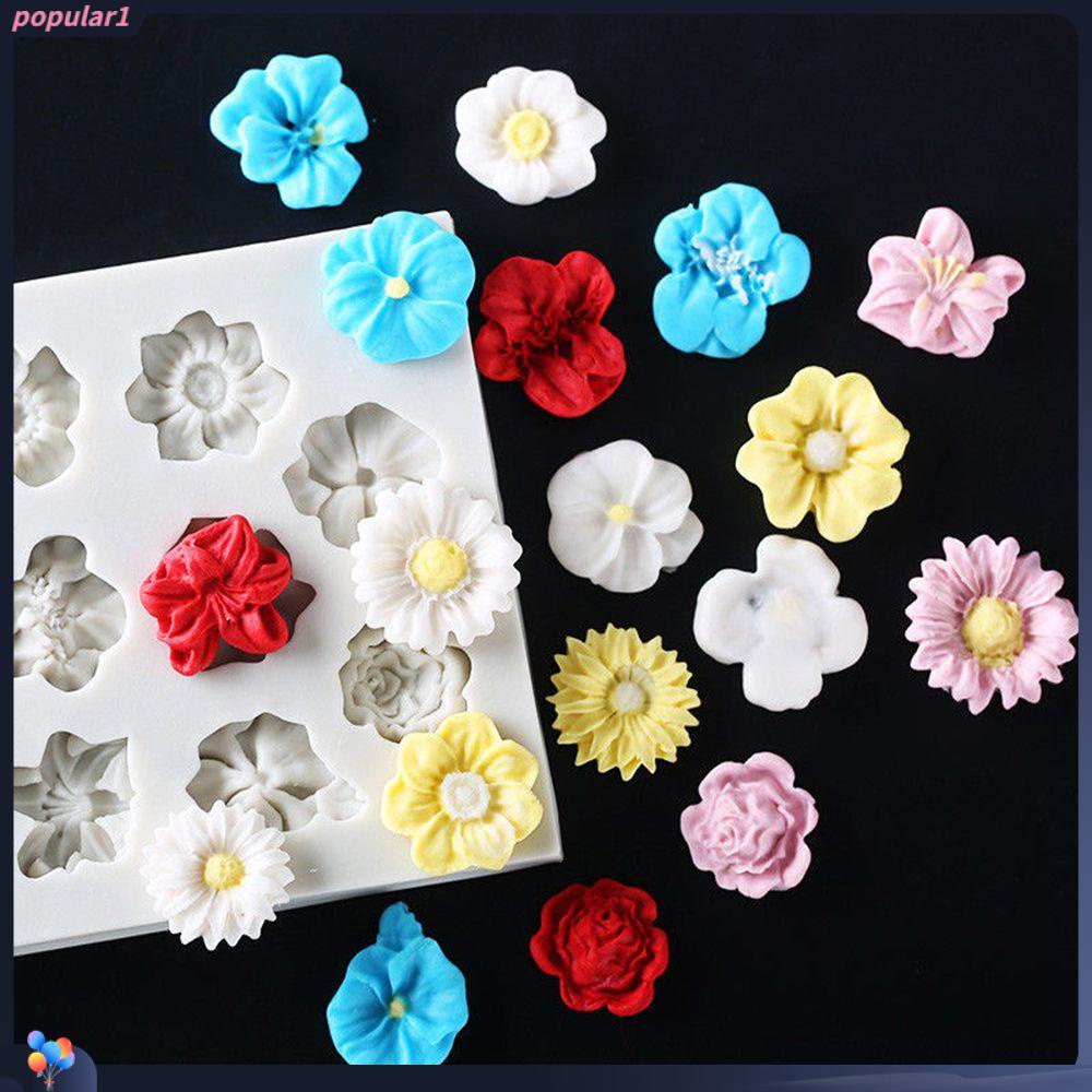 Bunga Matahari Daisy Populer New Bakeware Sugarcraft Mawar Fondant