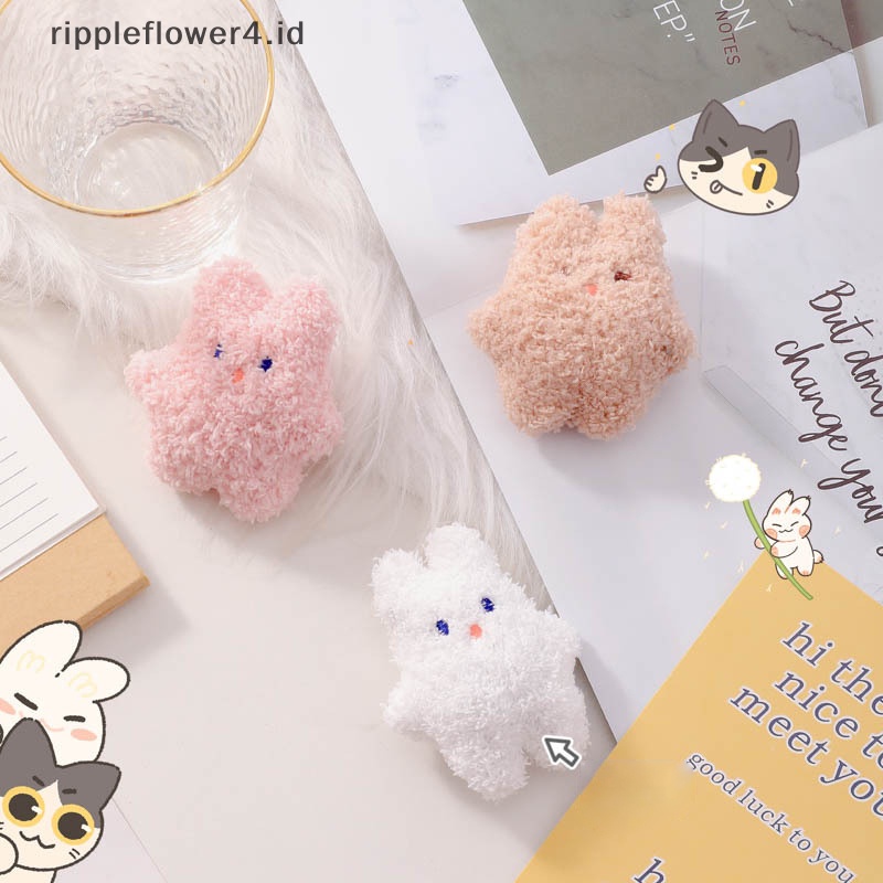 {rippleflower4.id} Pin Beruang Lucu Lembut Imut Kartun Mewah Manis Siswa Gadis Anak Seragam Kerah Pakaian Topi Bros Tas Liontin~