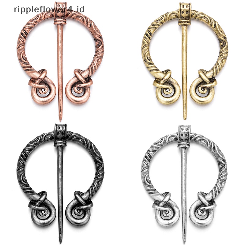 {rippleflower4.id} Viking Fashion Alloy Bros Pin Brooch Perhiasan Kostum Aksesori Untuk Wanita~