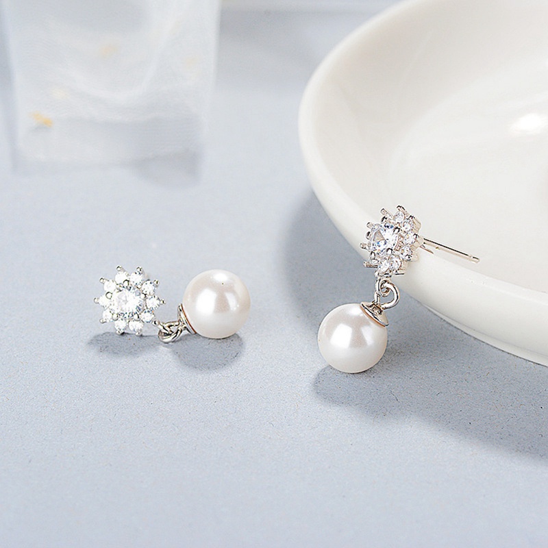 Fashion Anting Mutiara Air Tawar Drop Earrings Untuk Wanita,925 Perak Anting Mutiara Alami Perhiasan Pernikahan