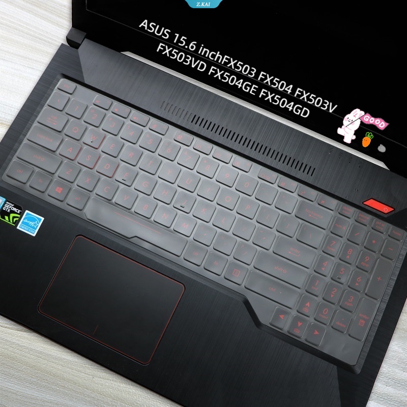 Pelindung Keyboard Laptop Model Silikon Transparan Untuk ASUS 15.6 InchFX503 FX504 FX503V FX503VD FX504GE FX504GD Pelindung Keyboard Anti Air [ZK]