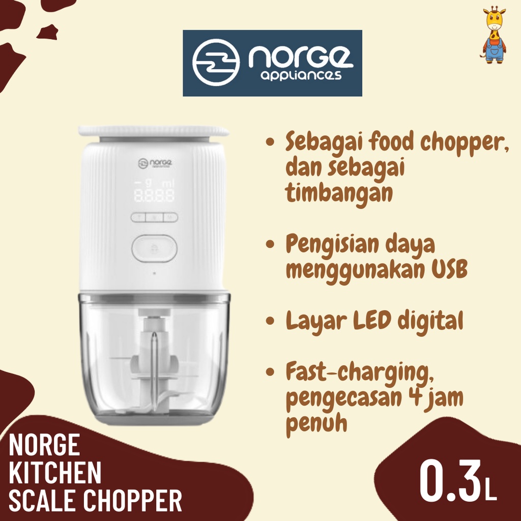 Norge Kitchen Scale Chopper 0.3L