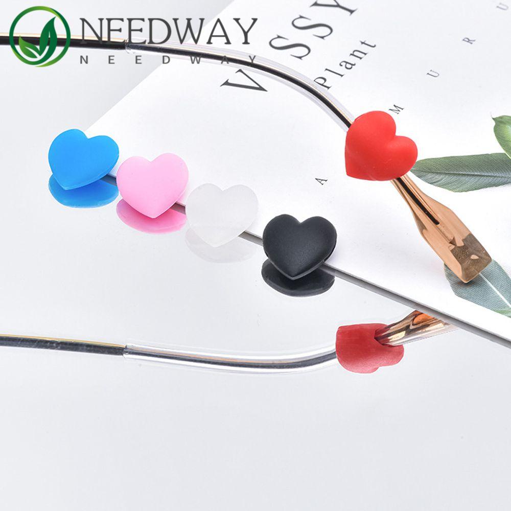 Needway  Ear Hooks Dewasa Penahan Kacamata Wanita Jantung Penahan Kacamata Silikon Olahraga Temple Tips