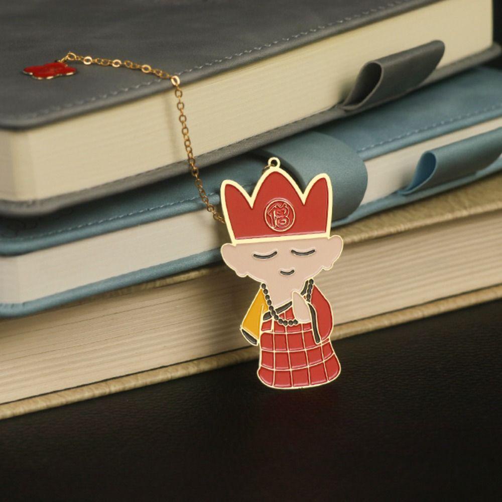 【 ELEGANT 】 Journey to the West Bookmark Kartun Logam Hadiah Ulang Tahun Membaca Penanda Hadiah Hari Guru Book Lover Sun WuKong Bookmark