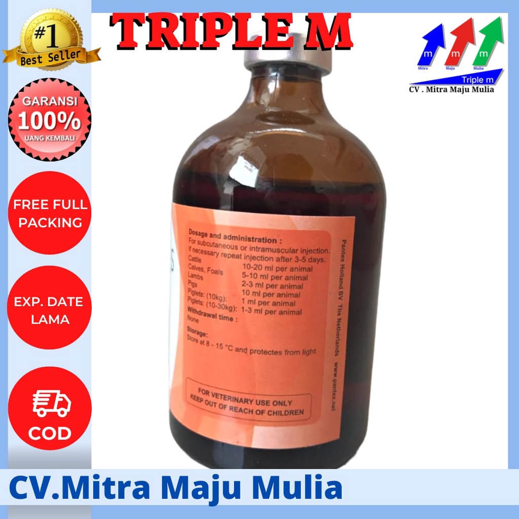 Pantex multivitamin holland injeksi 100 ml