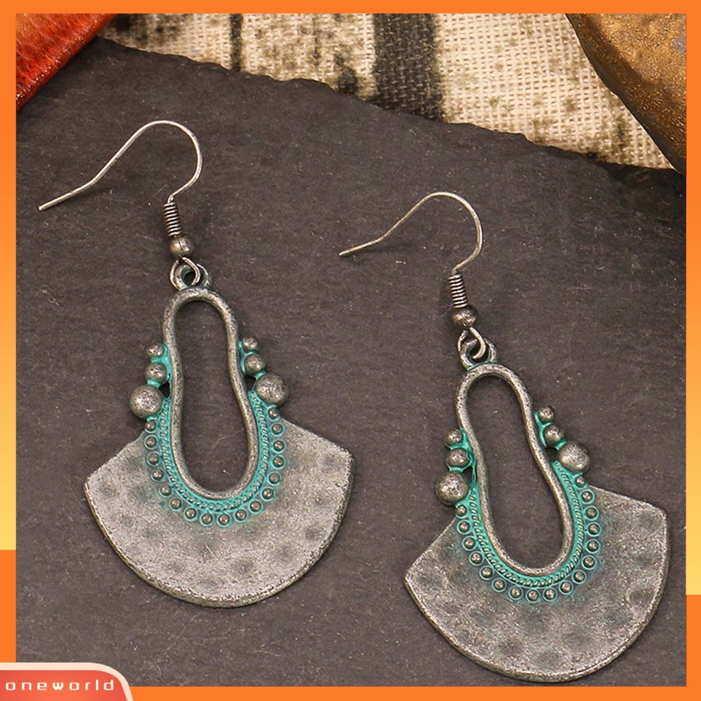 [WOD] 1pasang Hiasan Telinga Bentuk Air Terjun Gaya Bohemia Ultra-Ringan Gantung Panjang Vintage Drop Earrings Untuk Wanita