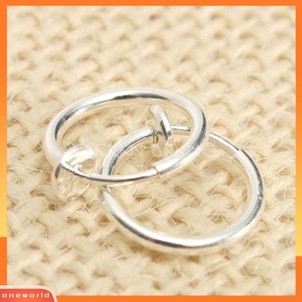 [WOD] 8pcs Cincin Hidung Hoop Ring Hidung Non Piercing Ramah Kulit Untuk Pria