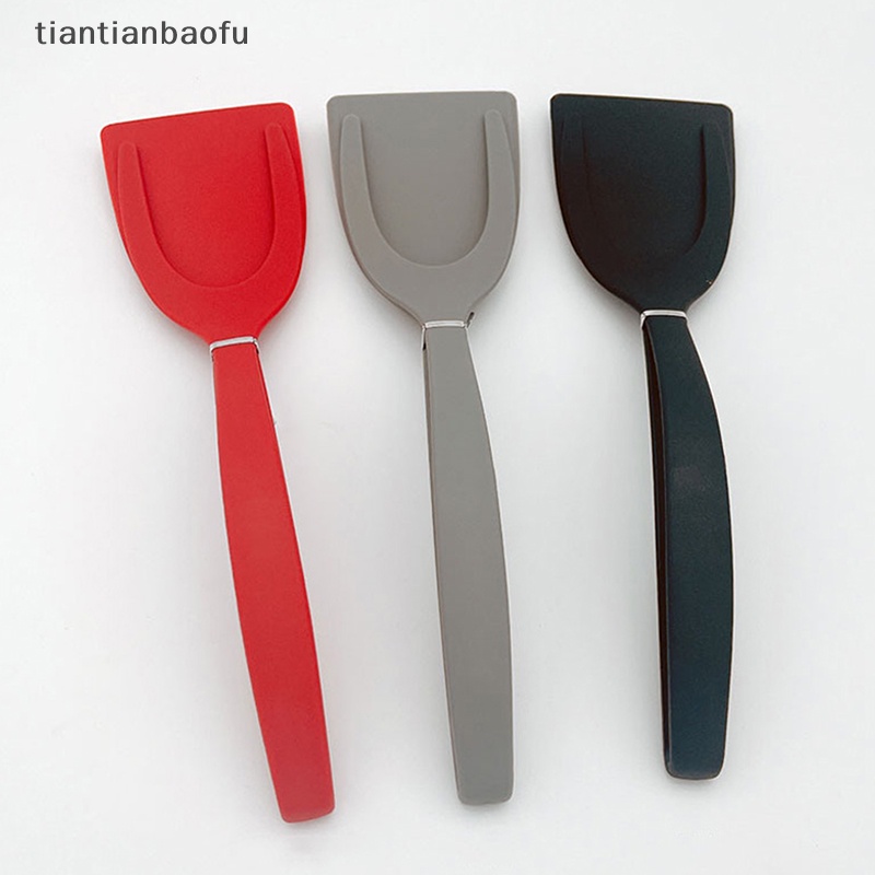 [tiantianbaofu] Spatula Nylon Two-in-one Penjepit Makanan Non-Dalam-Satu Spatula Omelet Dapur Gadget Butik
