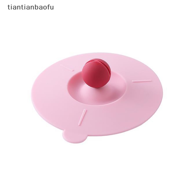 [tiantianbaofu] Reusable Silicone Cup Cover Lucu Seal Suction Cup Cover Tahan Debu Anti Bocor Teh Kopi Tutup Cap Cangkir Aksesoris Butik