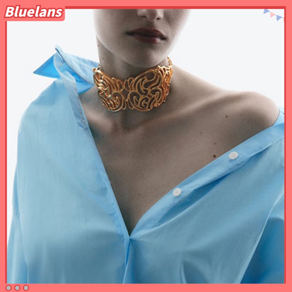 [BLS] Kalung Choker Vintage Hip Hop Shiny Letter MORE Butterfly Dekoratif Hadiah Wanita Rantai Logam Kalung Pendek Retro Perhiasan