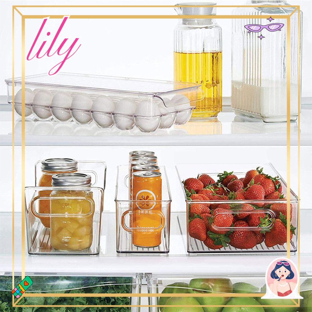 Lily Kotak Penyimpanan Kulkas Tahan Lama Dapur Freshness Egg Storage Box