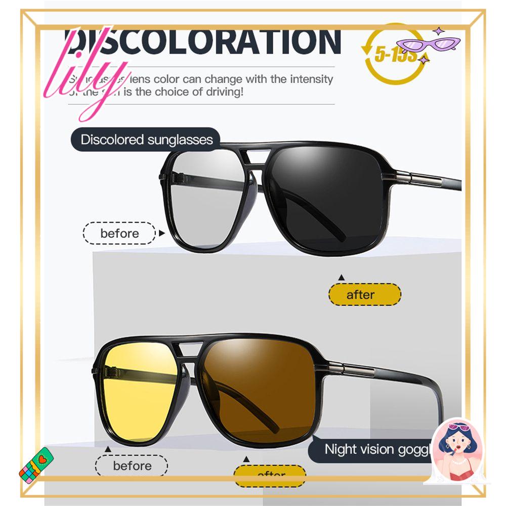 Lily Kacamata Mengemudi Olahraga Luar Ruangan Perlindungan UV Anti Silau Polarized Sunglasses