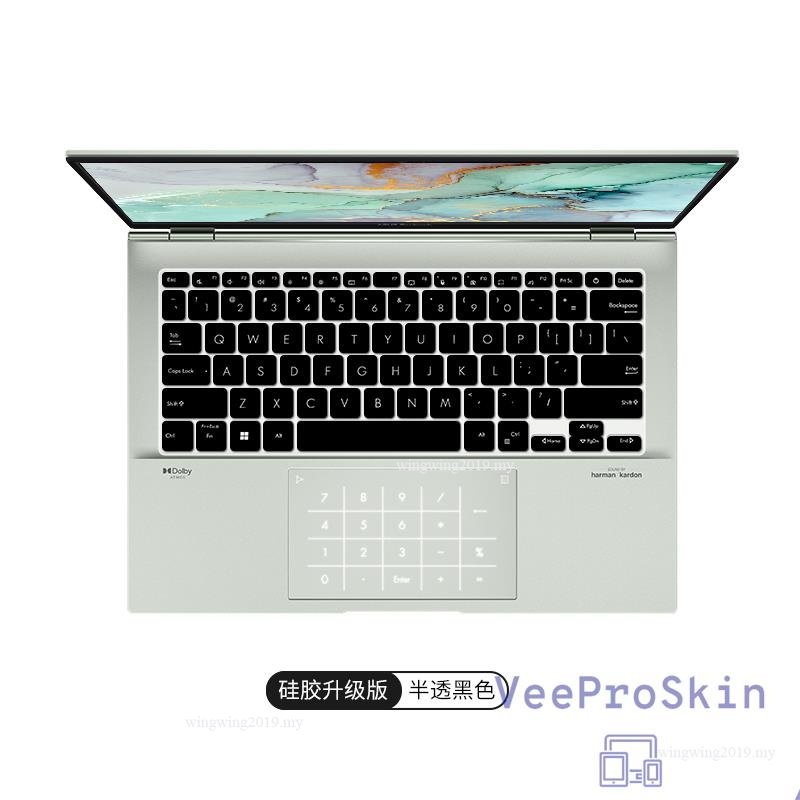 Untuk Asus VivoBook S14 Flip TN3402 TN3402Q TN3402QA TN3402YA S14 Flip OLED TN3402 QA YA Silikon Laptop Keyboard Cover Pelindung