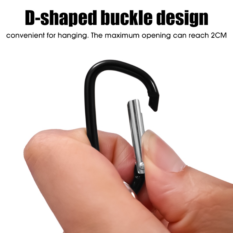 1pc Gesper Tipe D Multifungsi Pengait Magnet Suction Kuat Tenda Aluminium Alloy Carabiner Gantungan Outdoor Camping Tool