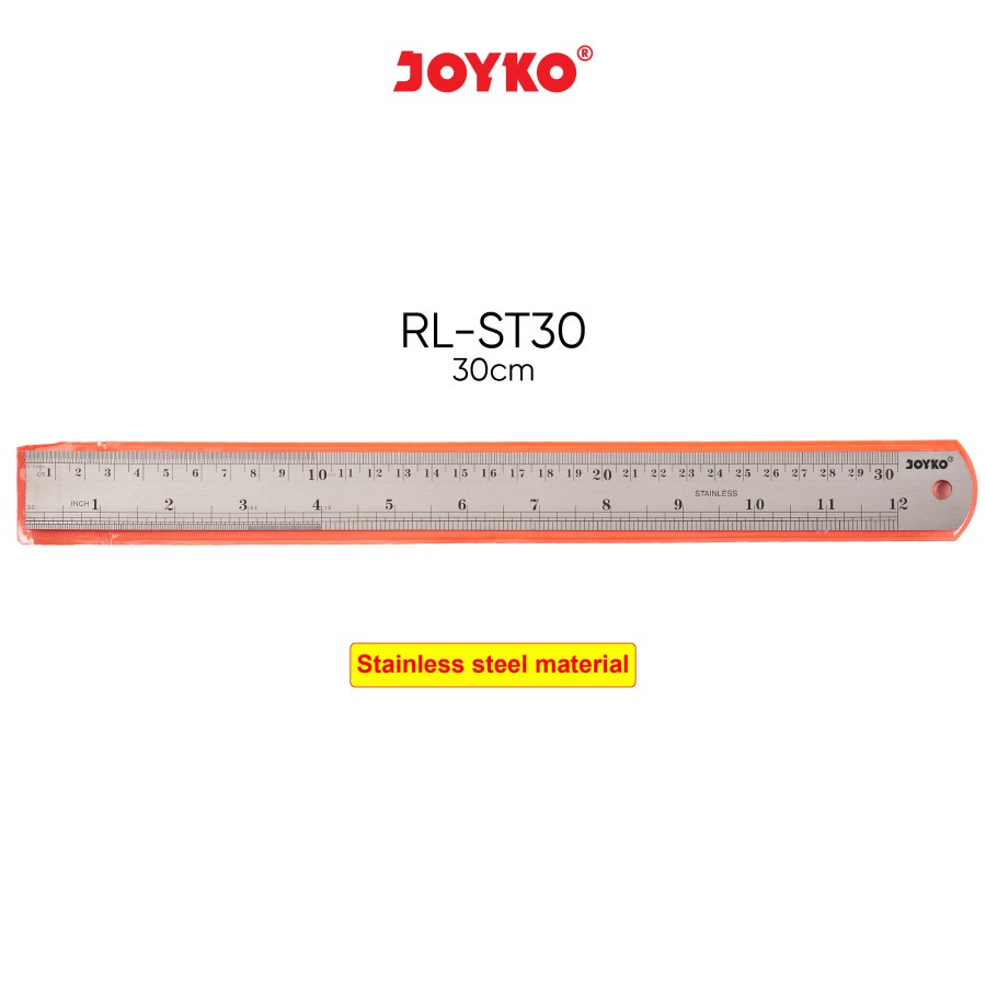 

Joyko Penggaris Besi 30 cm RL-ST30 Stainless Steel Ruler