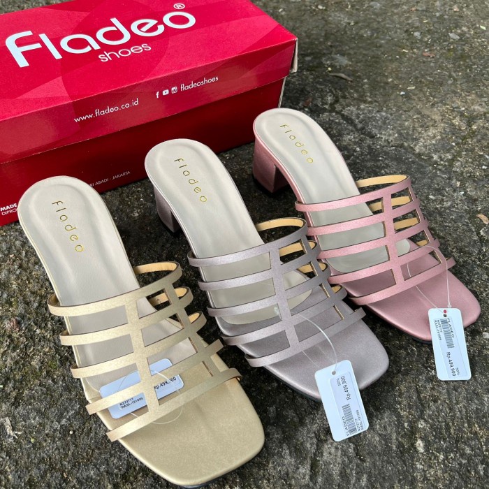 Sandal heels fladeo kranjo - Gold, 37