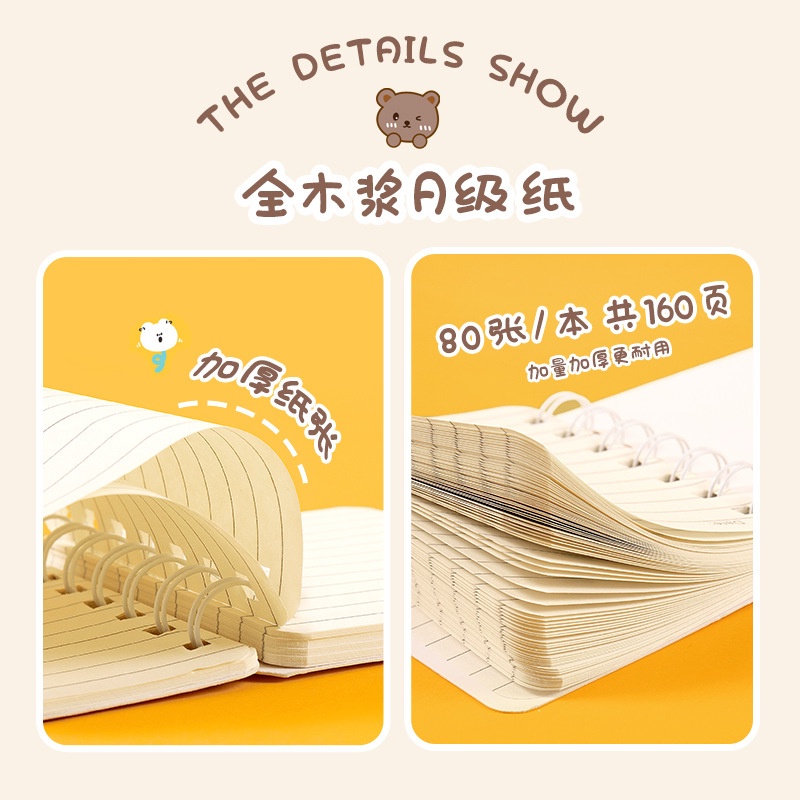 (Pimenova) 80 Hal Buku Tulis Notebook Mini A7 Spiral Buku Catatan Motif Lucu Aesthetic Import