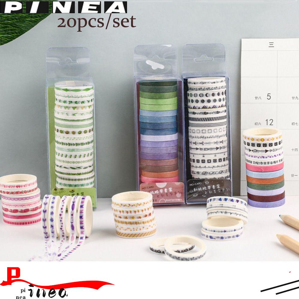 Nanas 20pcs /set Tape Perekat DIY Diary Hias Scrapbook Dekorasi Alat Tulis Kertas Tempel