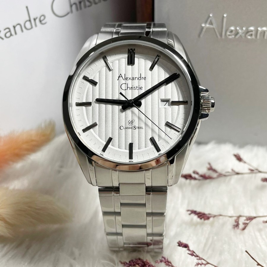 JAM TANGAN PRIA ALEXANDRE CHRISTIE AC 8686 / AC8686 RANTAI ORIGINAL GARANSI 1 TAHUN