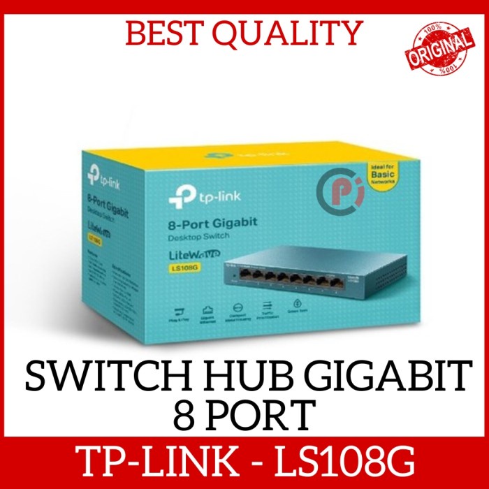 TP-Link 8 Port LS108G Gigabit Tplink Desktop Switch Hub LAN LS108 G