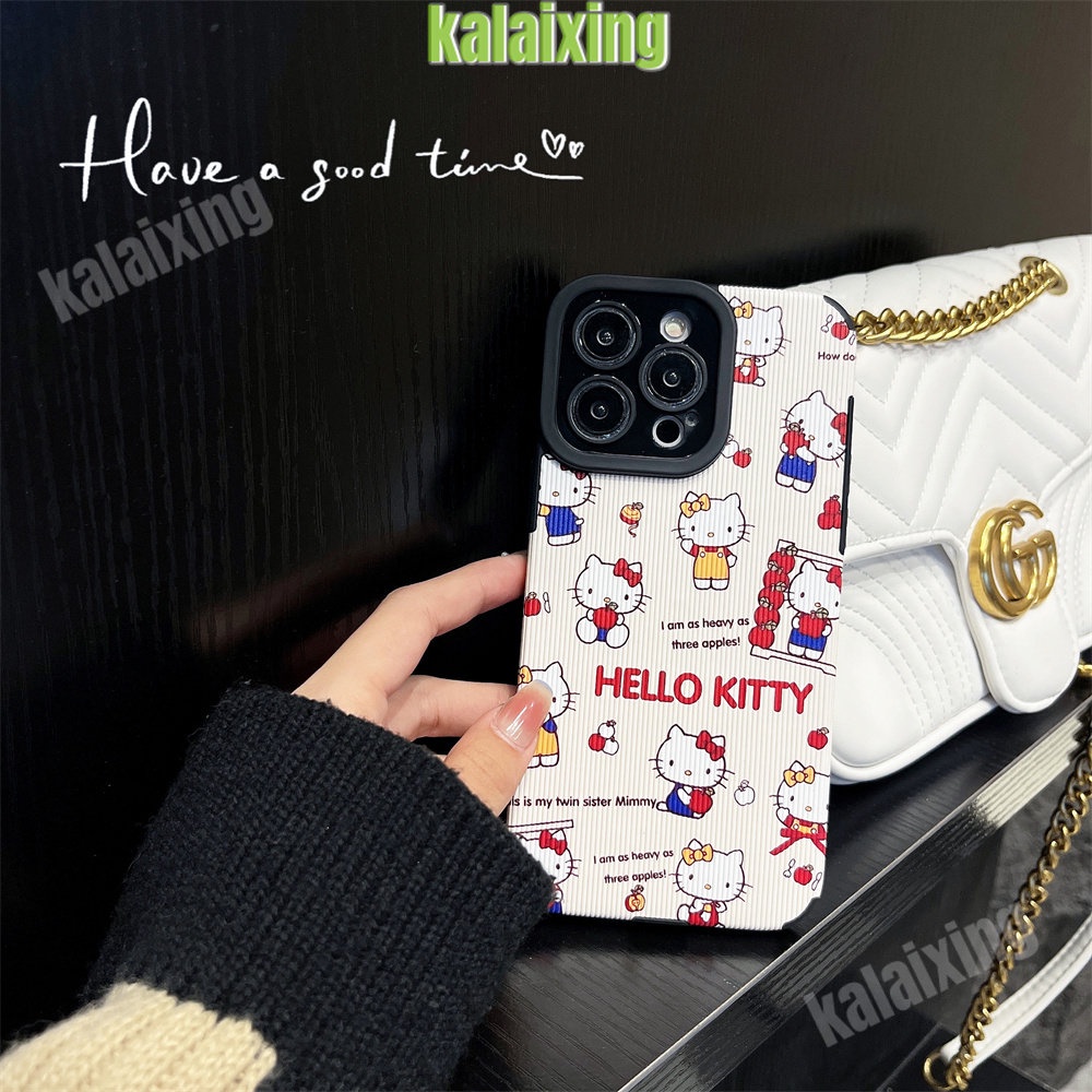 IPHONE Soft Case Hello Kitty Untuk Iphone11 12 13 14 Pro Max14 Plus Xs Max X XR 7 8 Plus Sarung Belakang Lembut