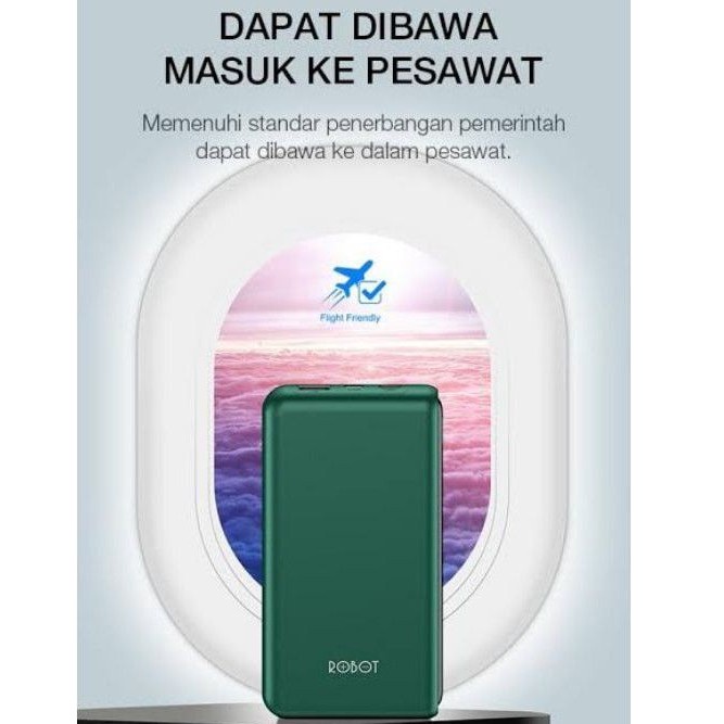 Powerbank 10.000mAh dual input/output RT-180by ROBOT.