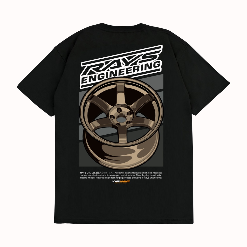 Kaos T Shirt Velg RAYS TE37 TE 37 AUTOMOTIVE Kaos Otomotif