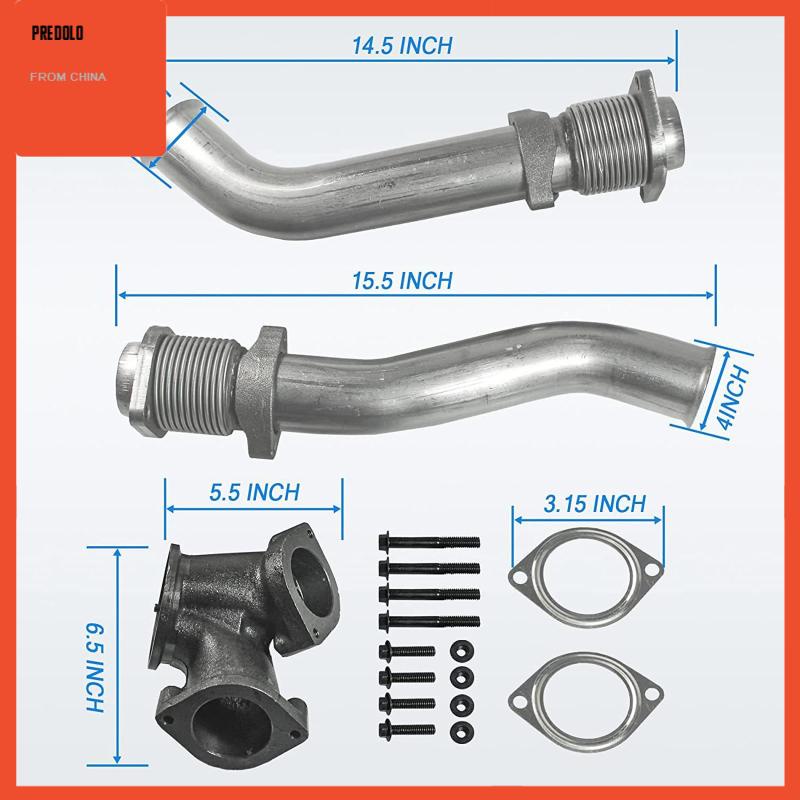 [Predolo] Turbocharger up Pipe 679-005 Suku Cadang Perbaikan Agar Mudah Dipasang