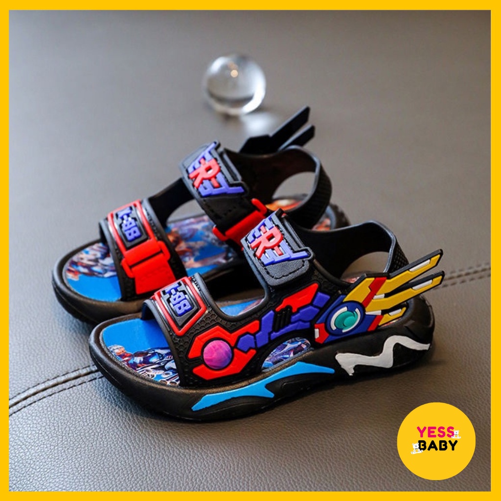 [COD] YESSBABY Sandal ROBOT Transformers Anak Laki-laki Termurah Sepatu Sendal Gunung Sport Import Fashion Terbaru Kekinian