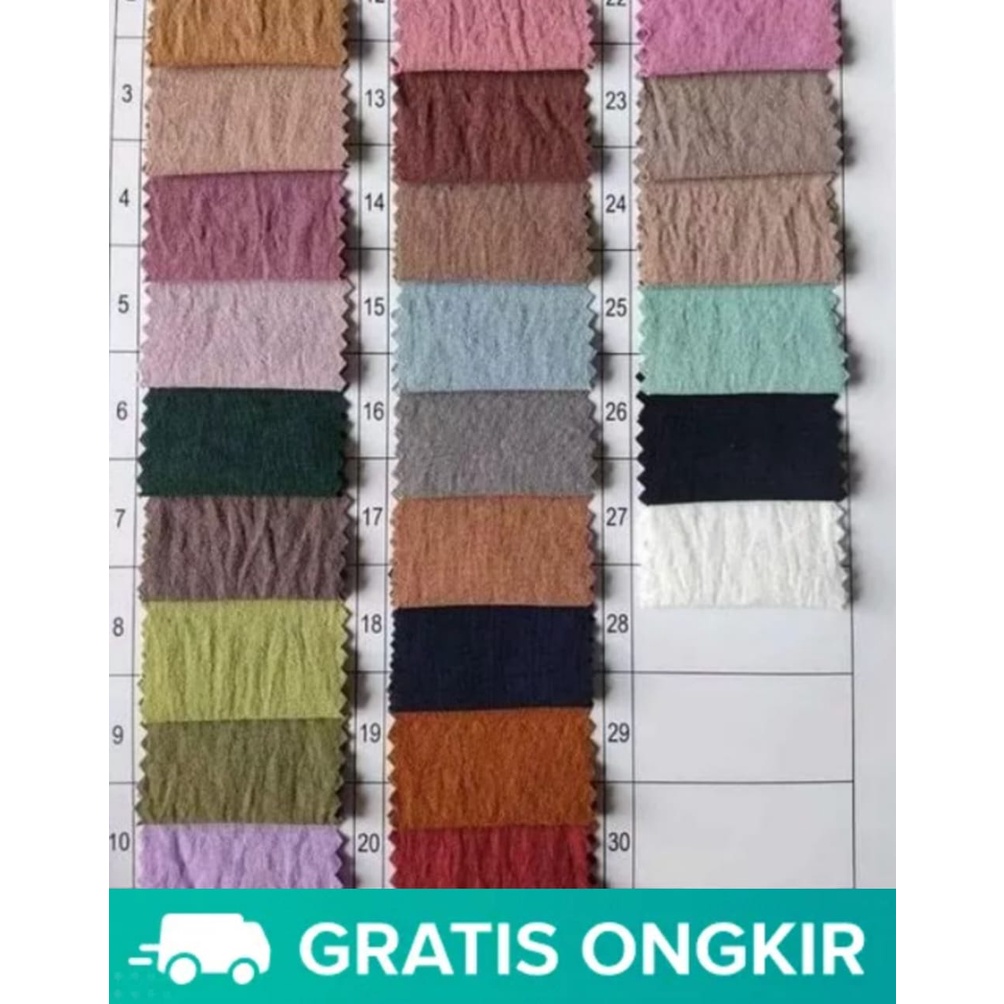 Kain Crinckle Airflow Premium CEY Original Bahan Rayon Krinkle Crinkle Kringkle Meteran